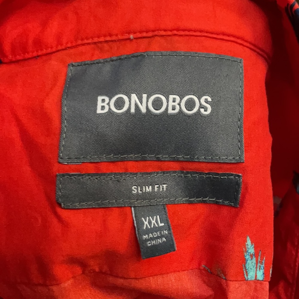 Bonobos Riviera Slim Fit Palm Print Shirt - Picture 7 of 12